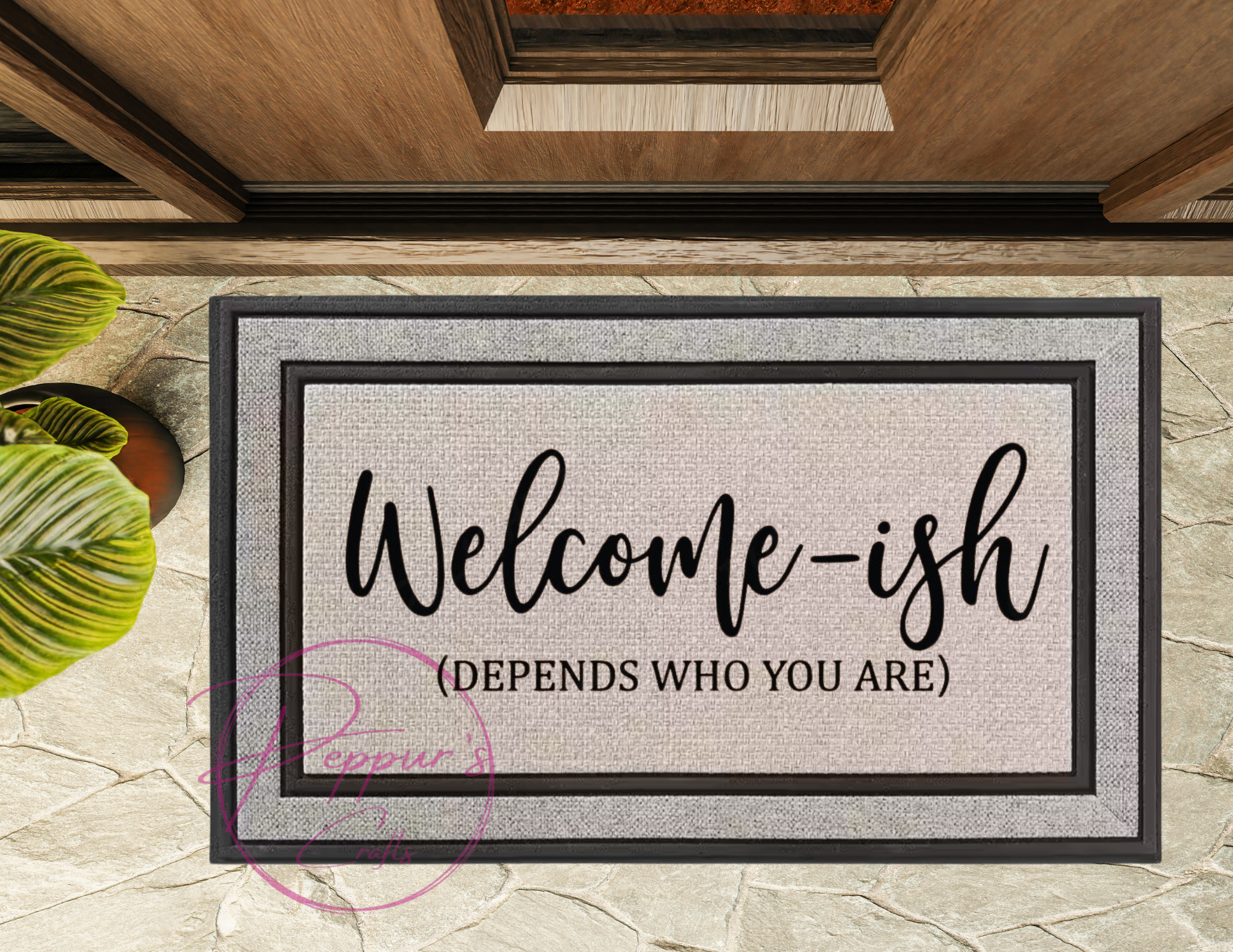 Welcome-ish doormat