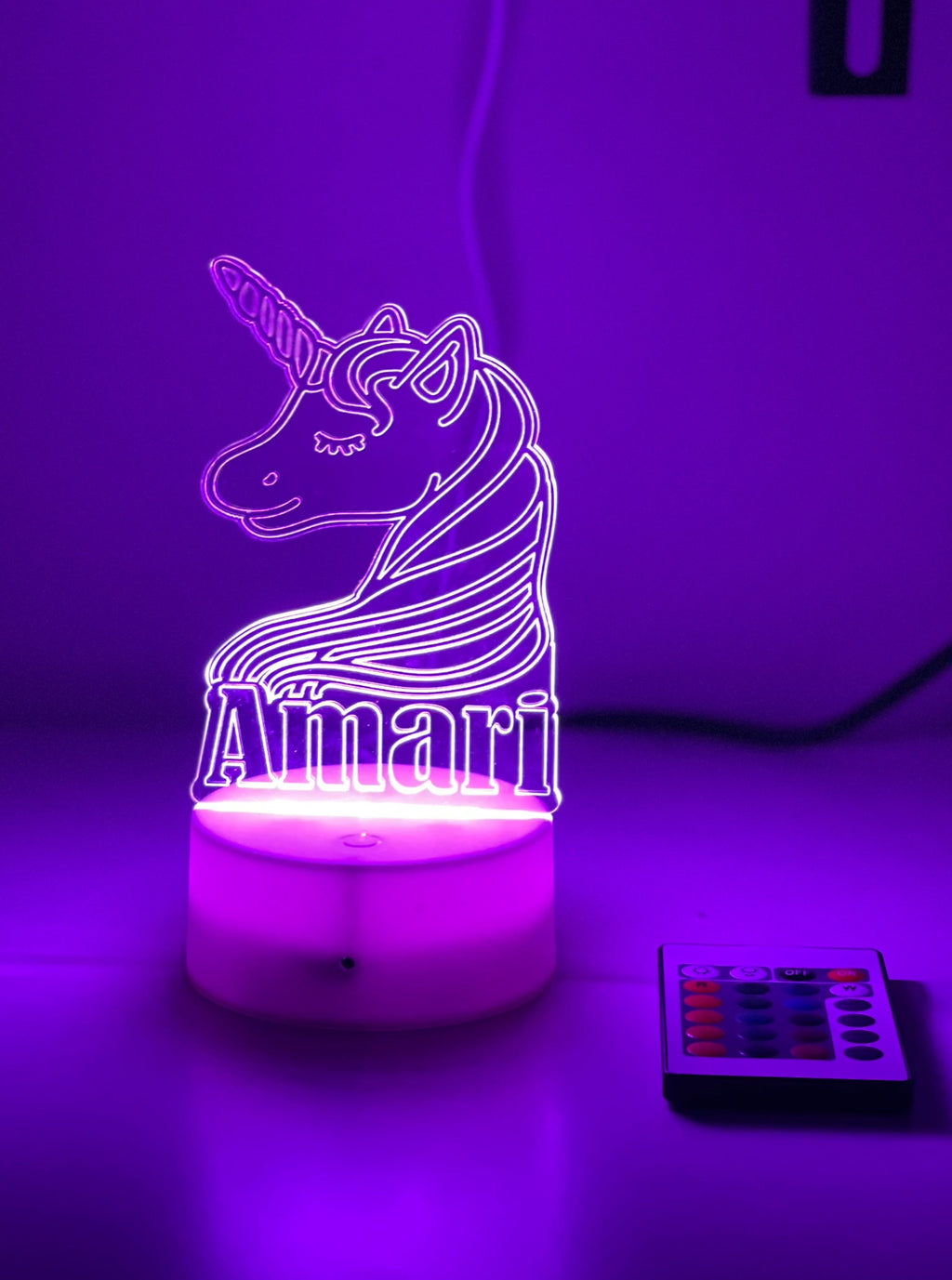 Personalized acrylic light